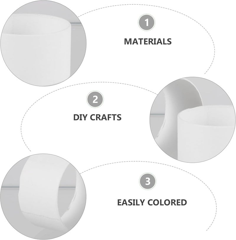 CORHAD 25Pcs Cardboard Tubes for Crafts 2X2 Inch DIY Craft Rolls for Kids Drawing Paper Poster Roll Tubes for Art Projects and Classroom Activities - Image 4